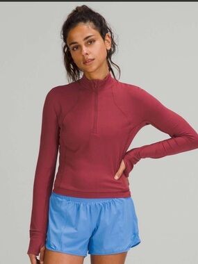 Lululemon Its Rulu Run Cropped Half-Zip Size 4